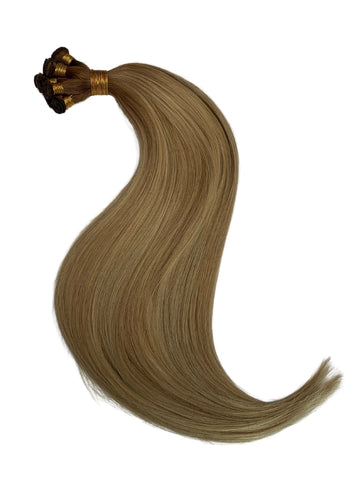 Hand-Tied Wefts - Rooted Natural blonde  (T8 - 27/613)